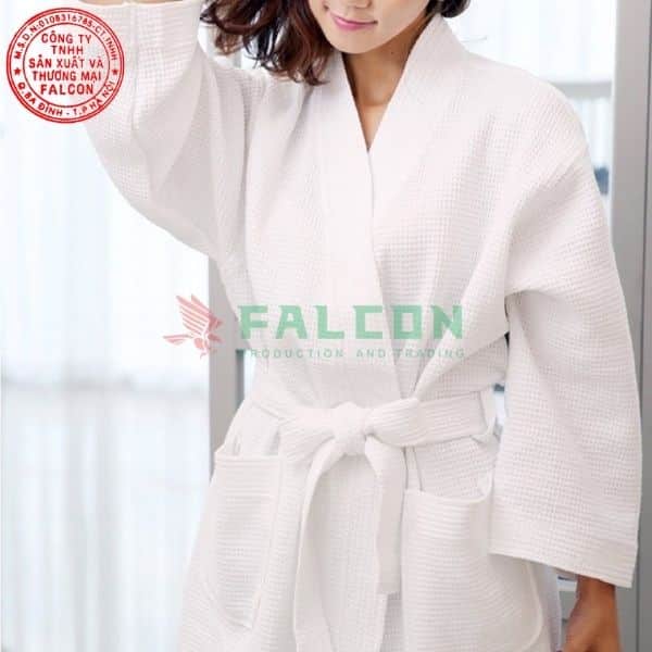 Áo choàng tắm tổ ong chuyên dụng cho khách sạn, resort