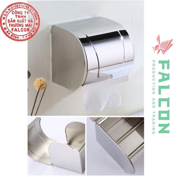 Hộp đựng giấy gắn tường inox cao cấp