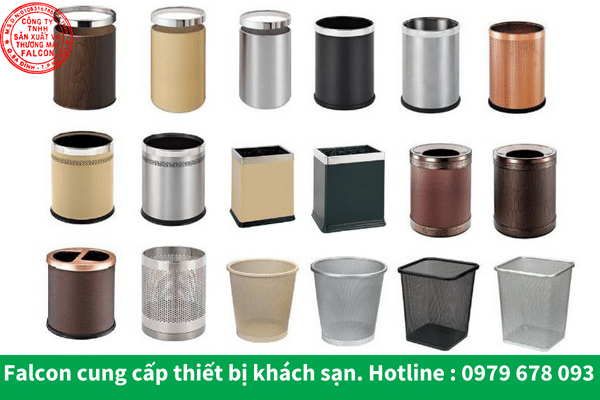 Thiết bị thùng rác buồng phòng khách sạn