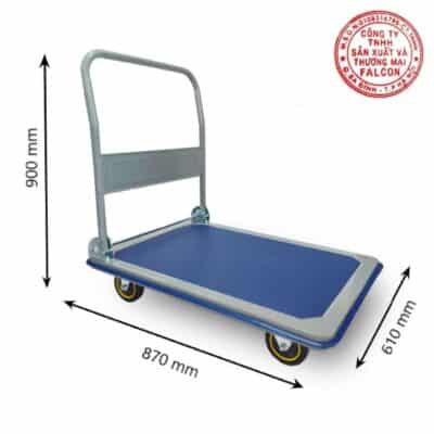 Xe chở hàng gấp gọn có kích thước phù hợp, tiện lợi cho việc vận chuyển