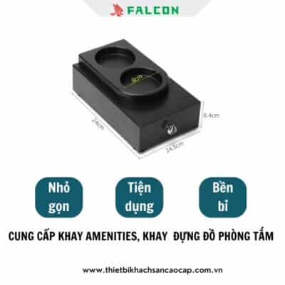 Khay thiết kế dang hộp trong phòng tắm khách sạn