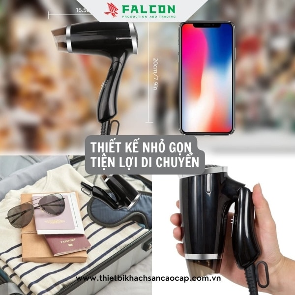 Máy sấy tóc thiết kế nhỏ gọn tiện lợi