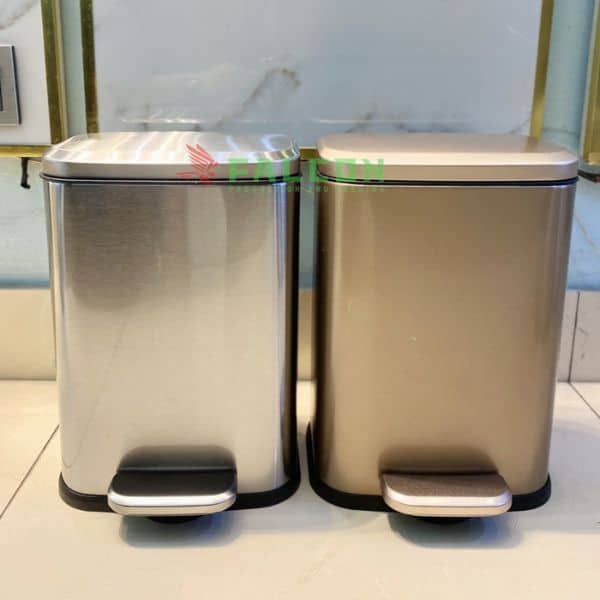 Thùng rác nano đạp chân hình chữ nhật 6 lít thiết kế đẹp, sang trọng