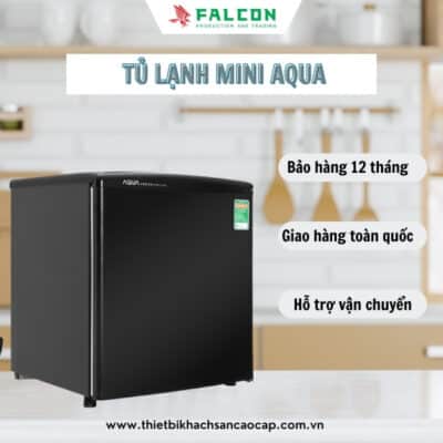 Tủ lạnh mini AQUA thiết kế nhỏ gọn cho không gian phòng nghỉ