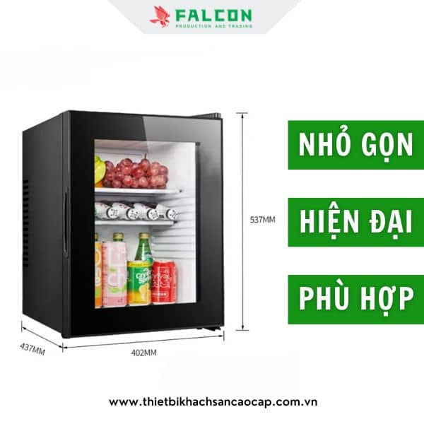 Thiết kế đặc biệt với tủ lạnh cánh kinh dành cho khách sạn