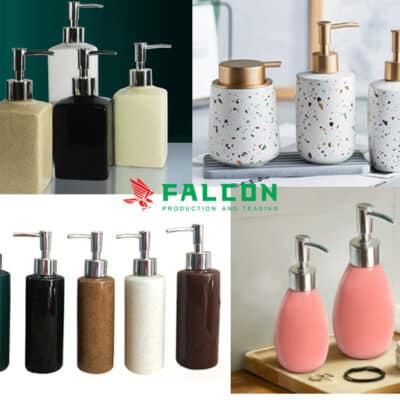 Lọ đựng dung dịch gốm sứ được Falcon cung cấp đa dạng thiết kế