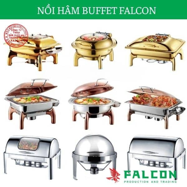 Falcon cung cấp đa dạng mẫu mã các loại nồi hâm buffet cho nhà hàng, khách sạn