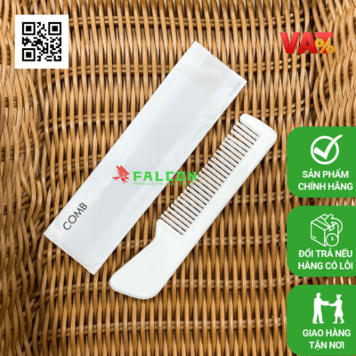 Lược trắng sứ cao cấp bộ amenities khách sạn tiện lợi