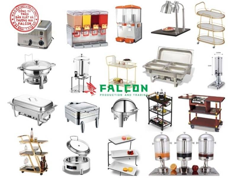 Falcon cung cấp đa dạng các mẫu đồ dùng buffet cho nhà hàng, khách sạn
