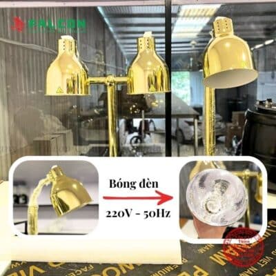 Đèn hâm nóng thức ăn 1 bóng giữ nhiệt món ăn buffet luôn nóng hổi