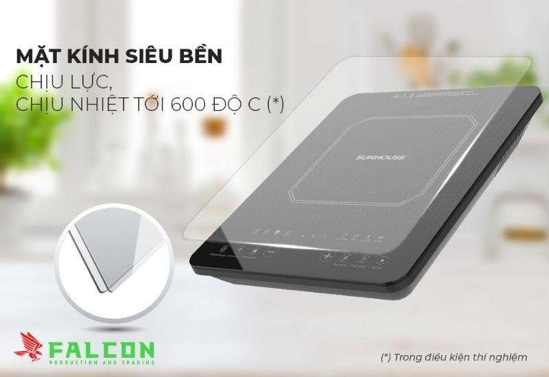 Bếp từ đơn Sunhouse công suất mạnh, nấu ăn nhanh chóng và tiết kiệm điện