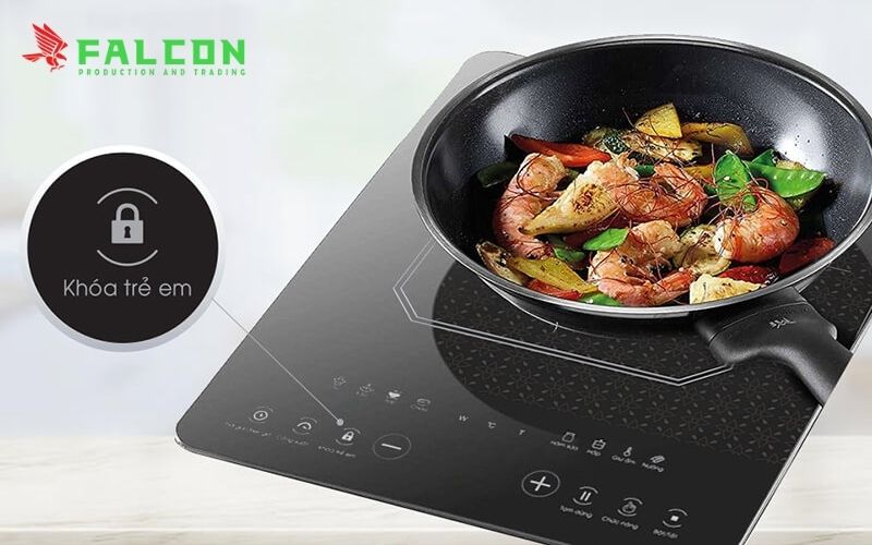 Thiết bị bếp từ đơn Sunhouse an toàn, dễ sử dụng cho mọi không gian bếp