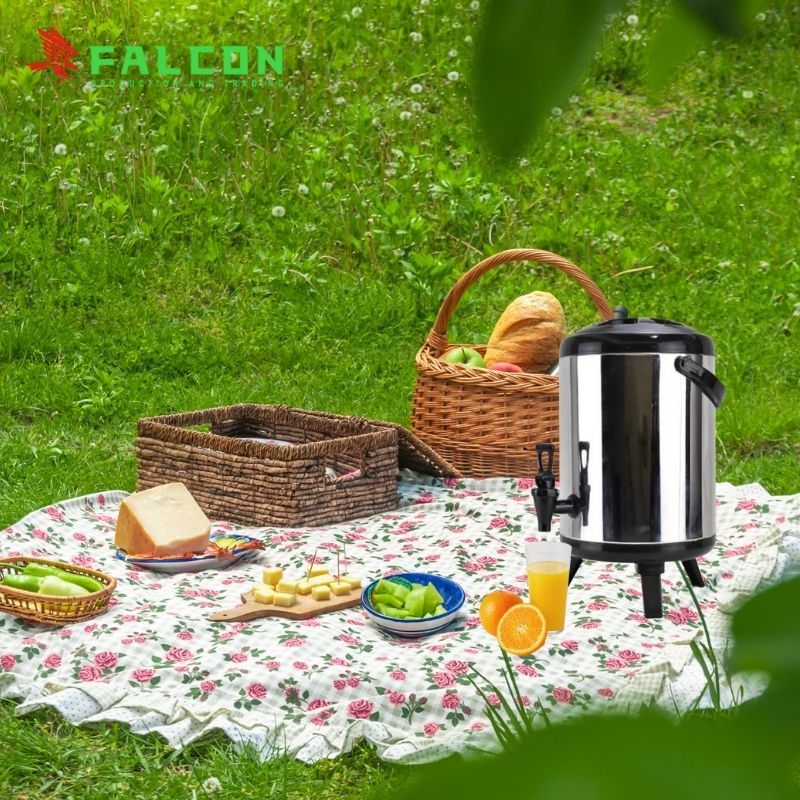 Bình giữ nhiệt nóng lạnh 10L tiện lợi cho tiệc buffet và dã ngoại