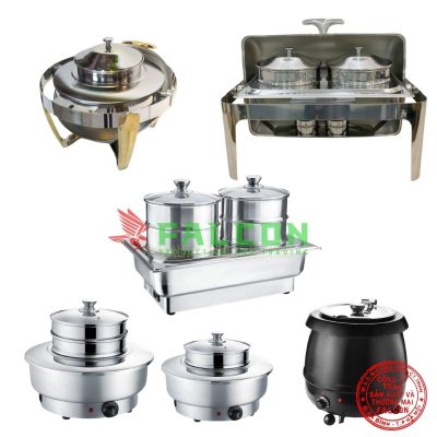 Tổng hợp các mẫu nồi hâm soup, nồi hấp dimsum do Falcon cung cấp