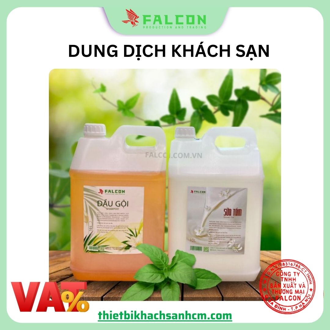 Can dầu gội sữa tắm 10L cao cấp, dung tích lớn, tiện lợi cho khách sạn và spa