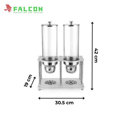 Bình đựng ngũ cốc 2 ngăn dung tích 6L đựng được 2 loại ngũ cốc khác nhau