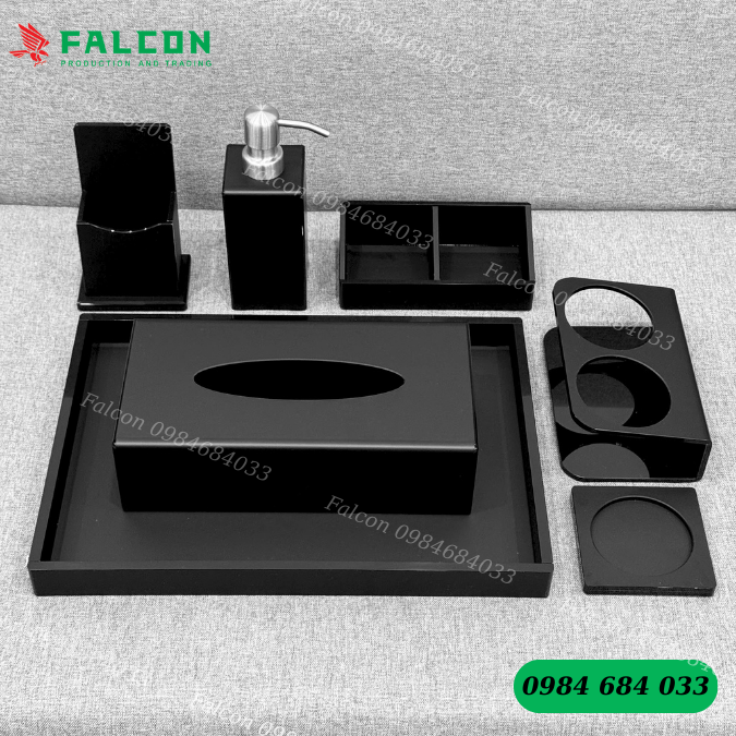 Bộ đồ nhựa acrylic cao cấp tiêu chuẩn khách sạn 3 - 5 sao