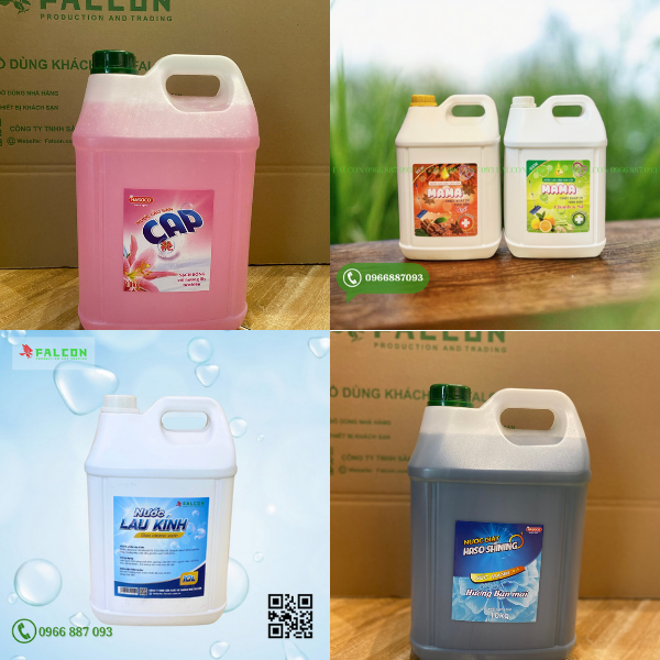 Falcon cung cấp đa dạng các loại dung dịch cho khách sạn, nhà hàng, resort,...