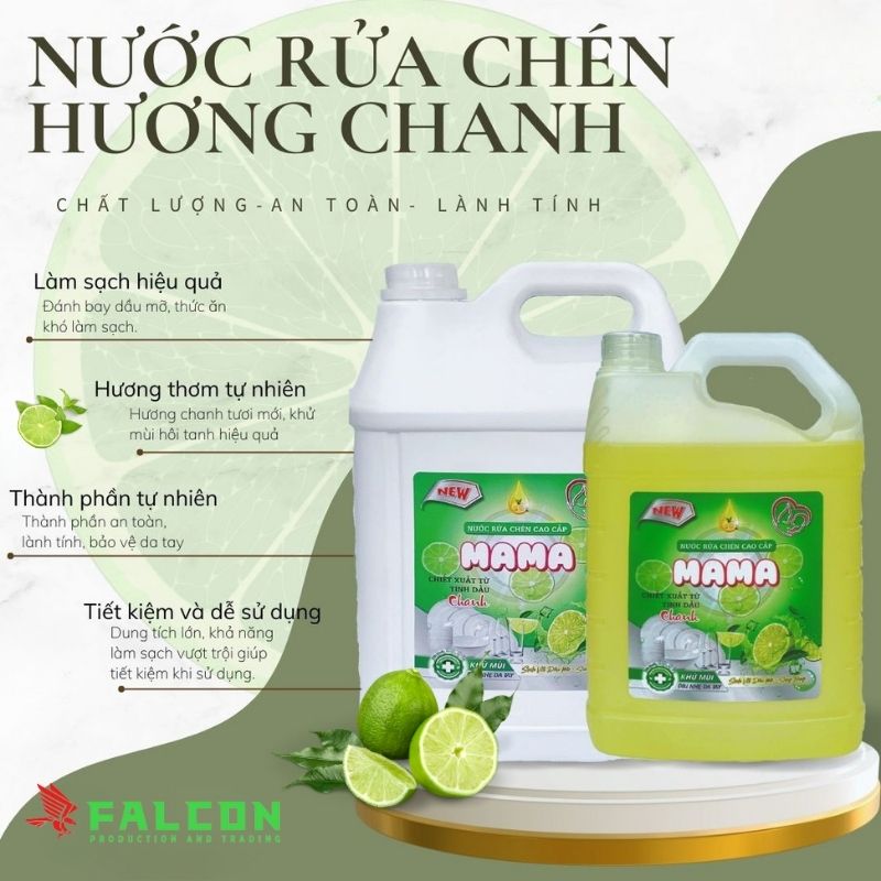 Sản phẩm can nước rửa chén 10L, thiết kế chắc chắn, dễ chiết rót và bảo quản