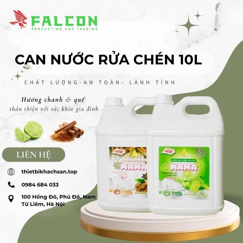Can nước rửa chén 10L cao cấp, dung tích lớn, làm sạch hiệu quả và tiết kiệm chi phí