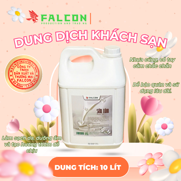 Can dầu gội sữa tắm dung tích 10L, tiết kiệm chi phí và thân thiện với môi trường