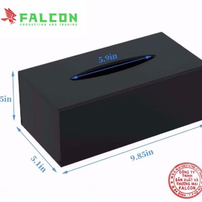 Hộp đựng khăn giấy hình chữ nhật nhựa acrylic cao cấp, thiết kế sang trọng và tinh tế