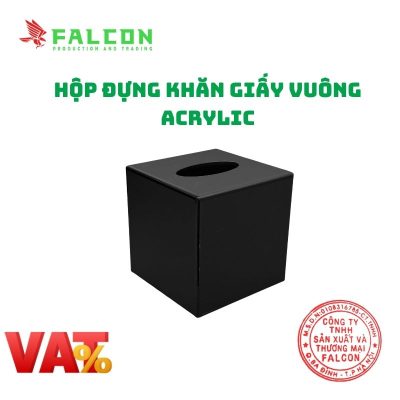 Hộp đựng khăn giấy vuông nhựa acrylic