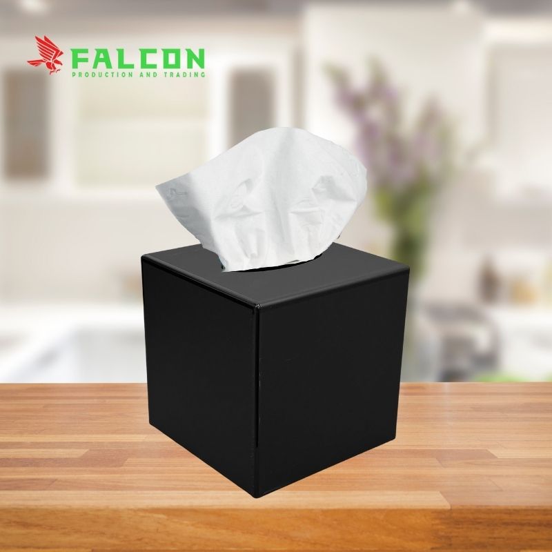 Hộp khăn giấy vuông acrylic mang lại vẻ sang trọng và tiện nghi cho không gian