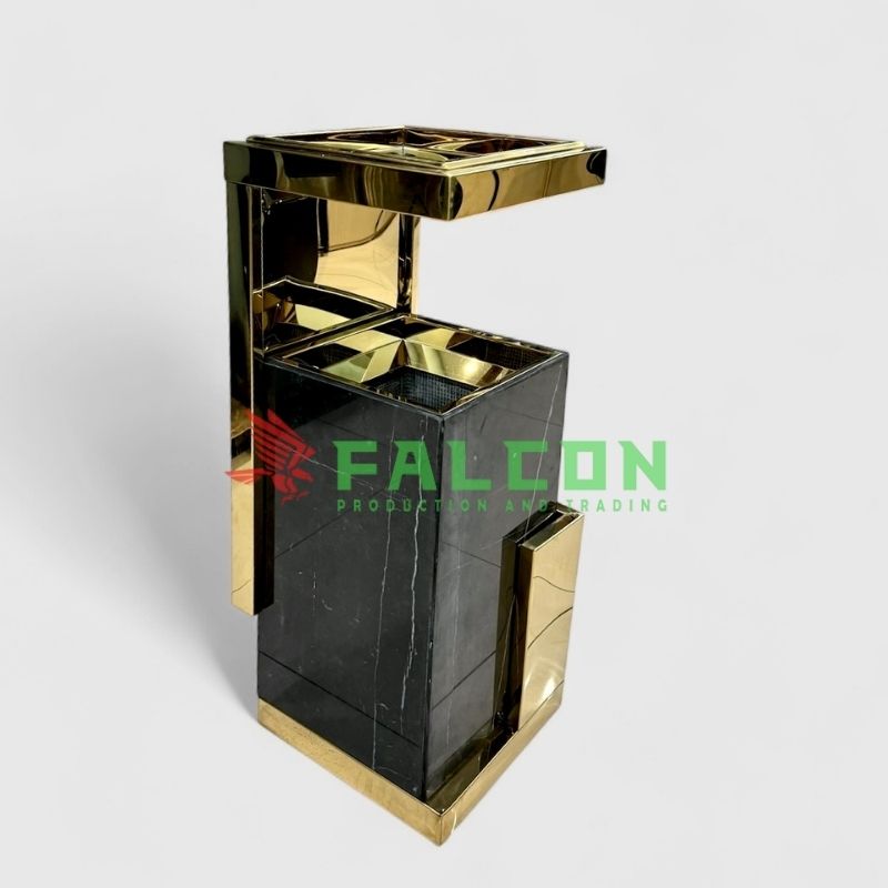 Thùng rác đá hoa cương sảnh khách sạn cao cấp, thiết kế sang trọng và bền đẹp