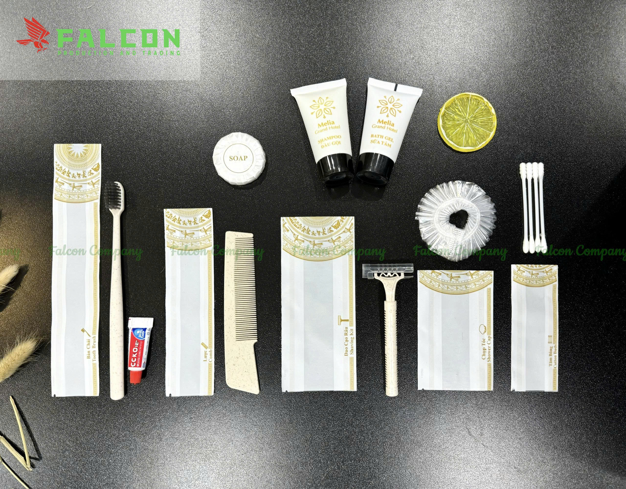 Sản phẩm bộ amenities khách sạn lúa mạch đóng túi Comfort cao cấp, bao bì đẹp và thân thiện